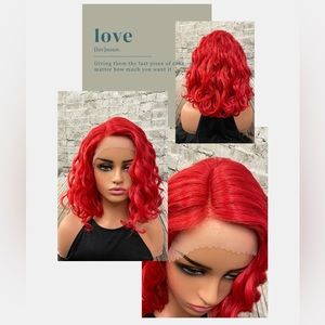Chicago HD Lace front wig RED nwt